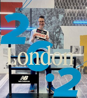 All smiles ahead of the London Marathon, 2022
